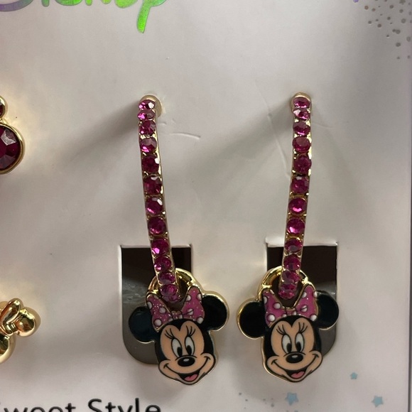 Disney earrings,Disney Minnie Mouse Earrings Set,Minnie Mouse Cherry earrings. - Picture 8 of 10